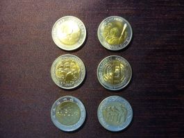 5 Franken Gedenkmünzen bicolor