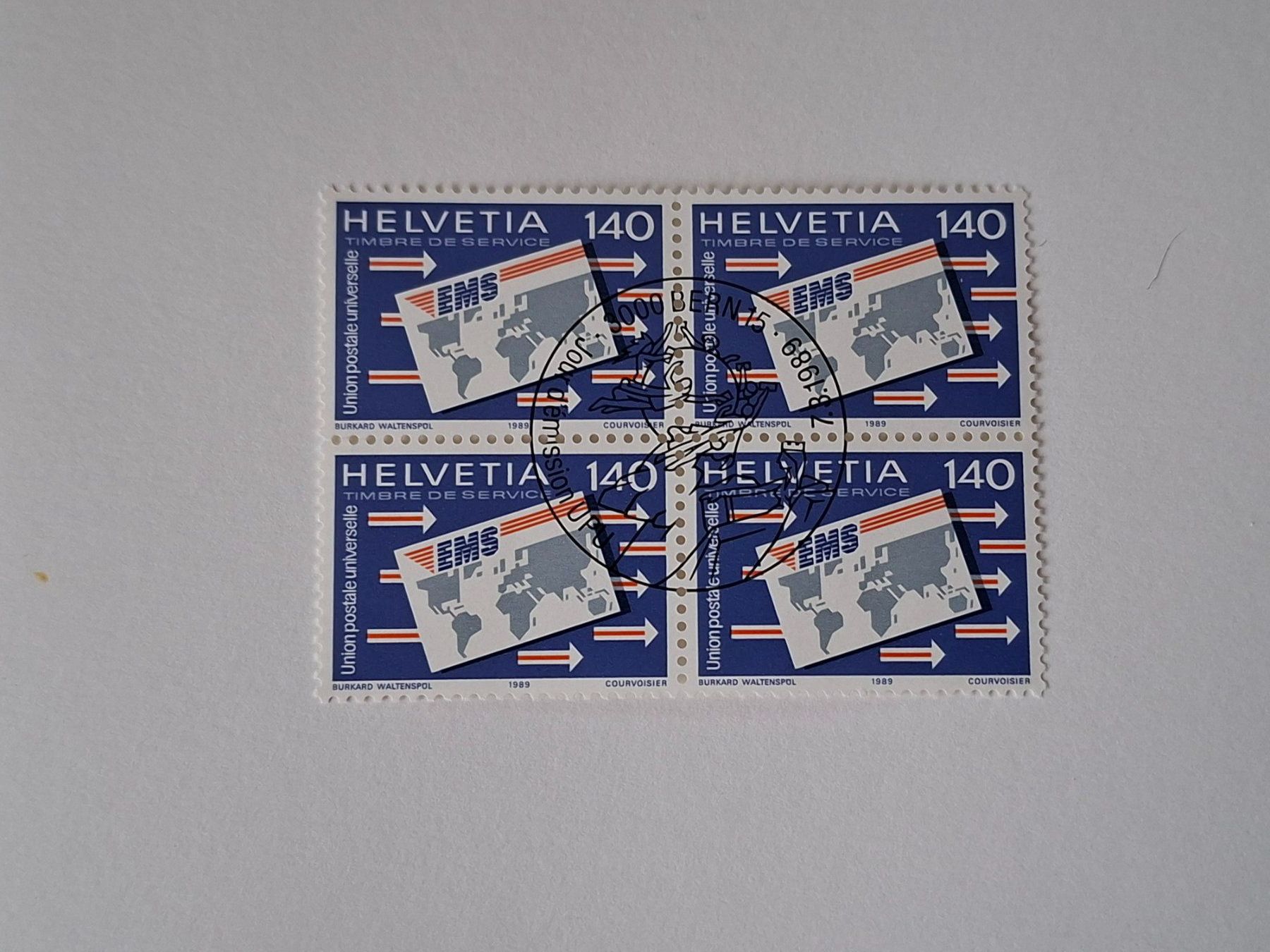 Tutti i francobolli: 4er Block 140C Union postale universelle – Nuovo (secondo la descrizione) da Hinterkappelen venduto da 1399