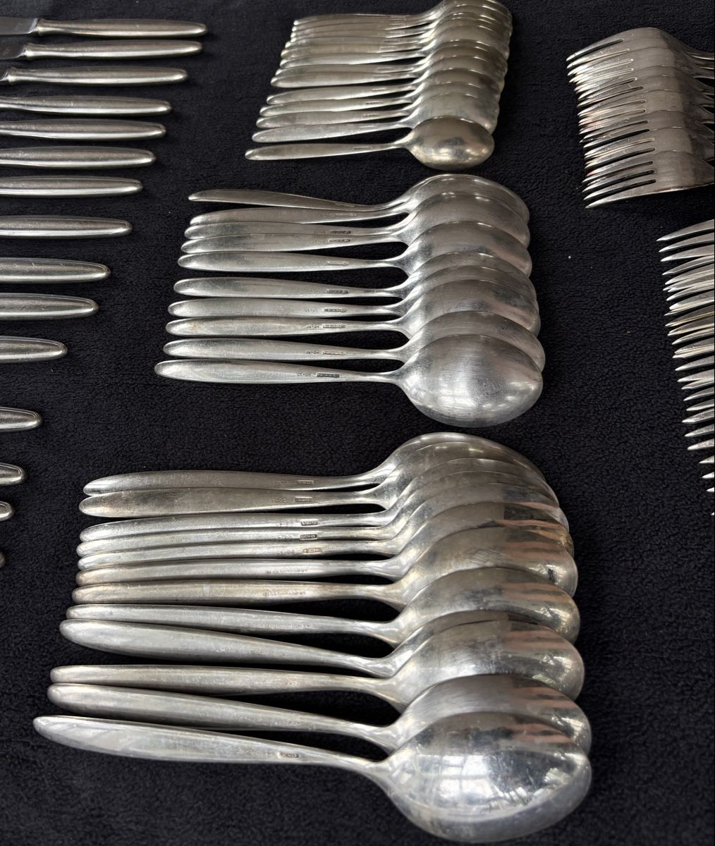 Set di posate: Echtsilber Besteck-Set OKA/Auerhahn – Usato da Rafz venduto da Sukion 7