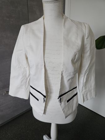CUE Blazer Jacke Weiss Gr S/M guter Zustand