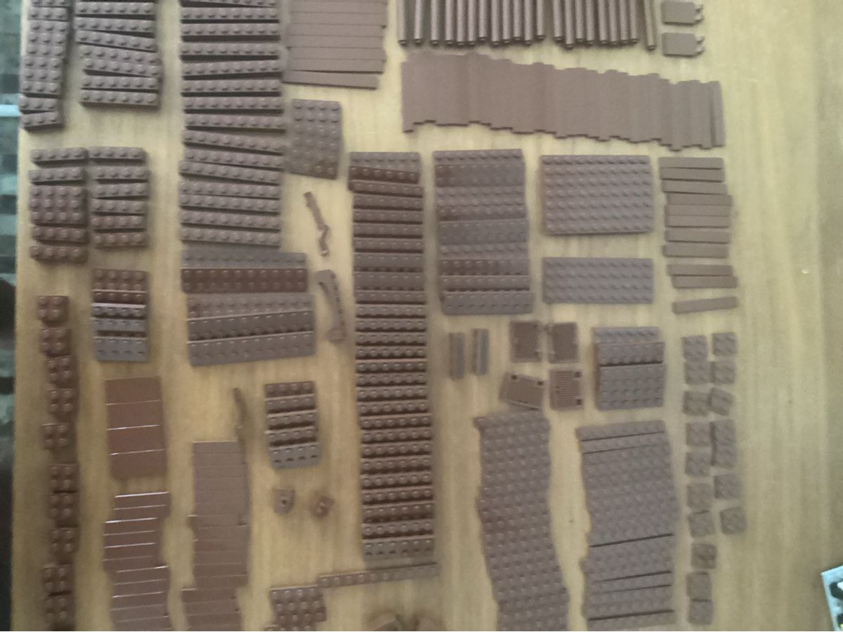 Lego Kit di costruzioni: Lego Teile Brown ca 1 kg – Usato da Rudolfstetten venduto da Gwyneth2 1