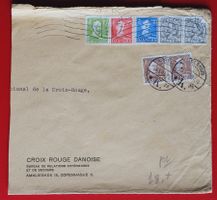 DANMARK DÄNEMARK CROIX ROUGE DANOISE KOPENHAGEN GENEVE 1944