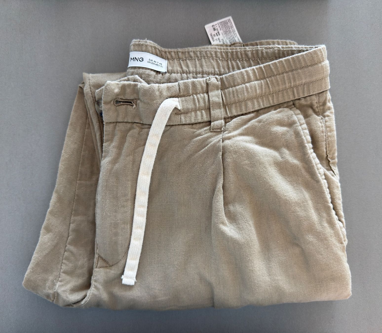 Mango Pantaloni: Mango Man Slim Linen Pants (31) – Usato da Davesco-Soragno venduto da LLS2021