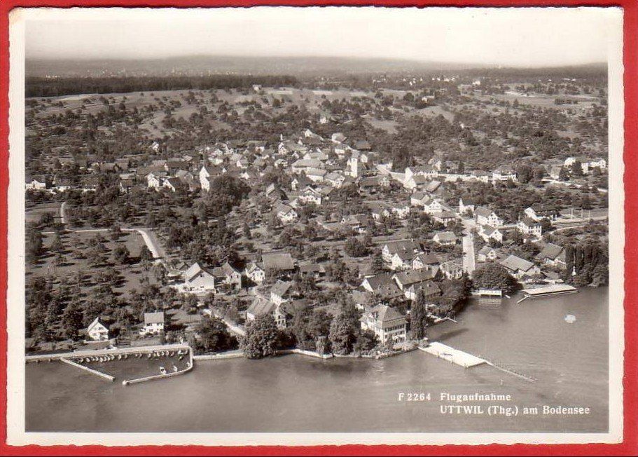 Cartoline postali: UTTWIL, FLIEGERAUFNAHME, GROSSFORMAT – Usato da Grüningen venduto da Kartenlaube