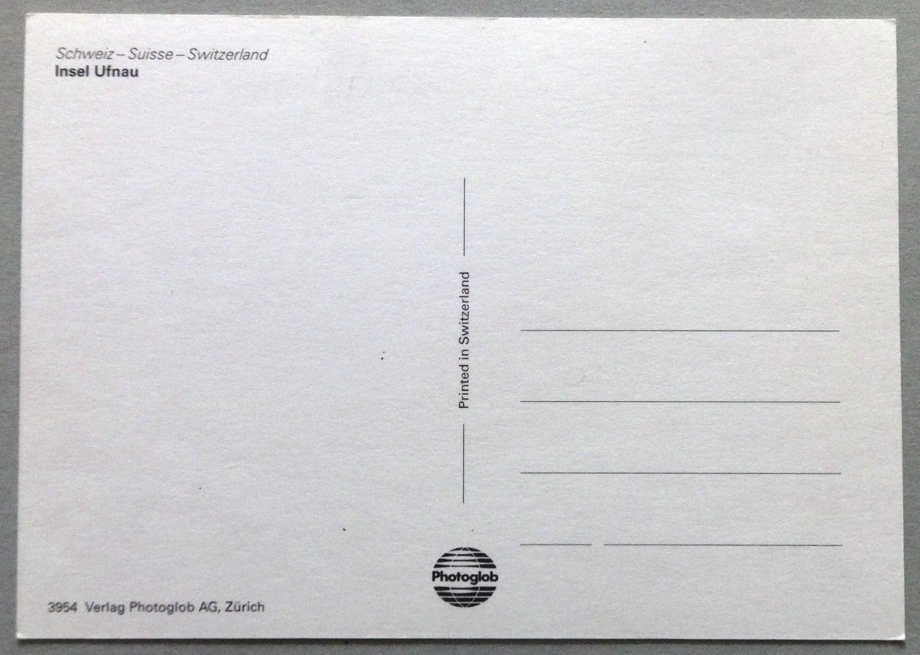 Cartoline postali: Insel Ufnau – Usato da Fétigny venduto da Billy2miny 1