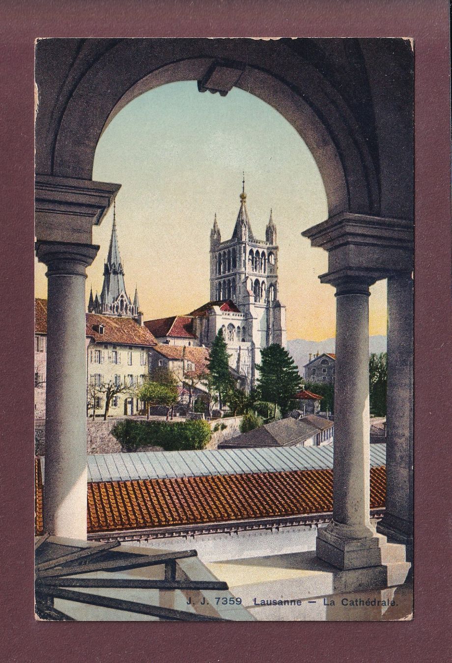 Cartoline postali: LAUSANNE - Cathédrale - 1923 – Usato da Pully venduto da nicecards