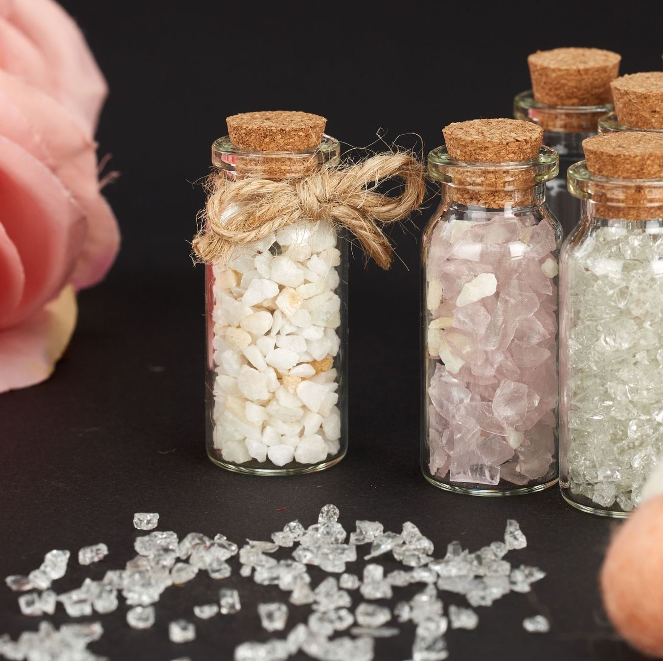 Altro in Stoviglie & Bicchieri: Mini Glasfläschchen mit Korken 60er Set – Nuovo e nell'imballaggio originale da Bülach venduto da DEHAM 2