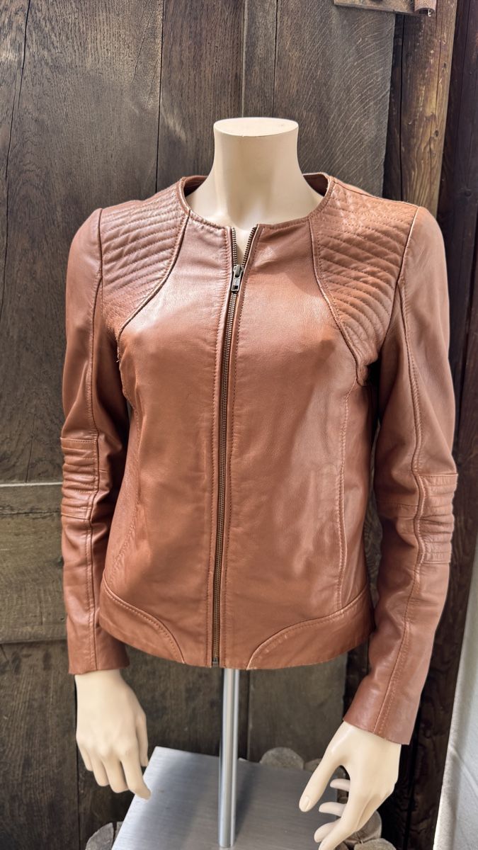 Nafnaf Giacche: Leder Jacke Naf Naf , gr.36 – Usato da Maschwanden venduto da yaster 1