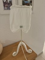 Weisse Tischlampe/ Nachttischlampe romantisch
