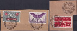 1937, F9z+F12z+F17 mit Stempel Conference des Capitulations