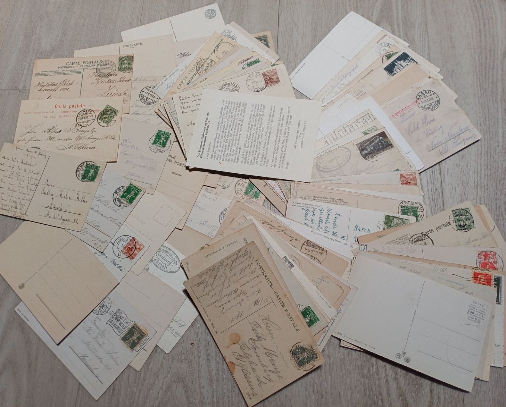 Ansichtskarten: Lot ANSICHTSKARTEN Schweiz (120 Stk). – Gebraucht aus Brittnau von simionius 6