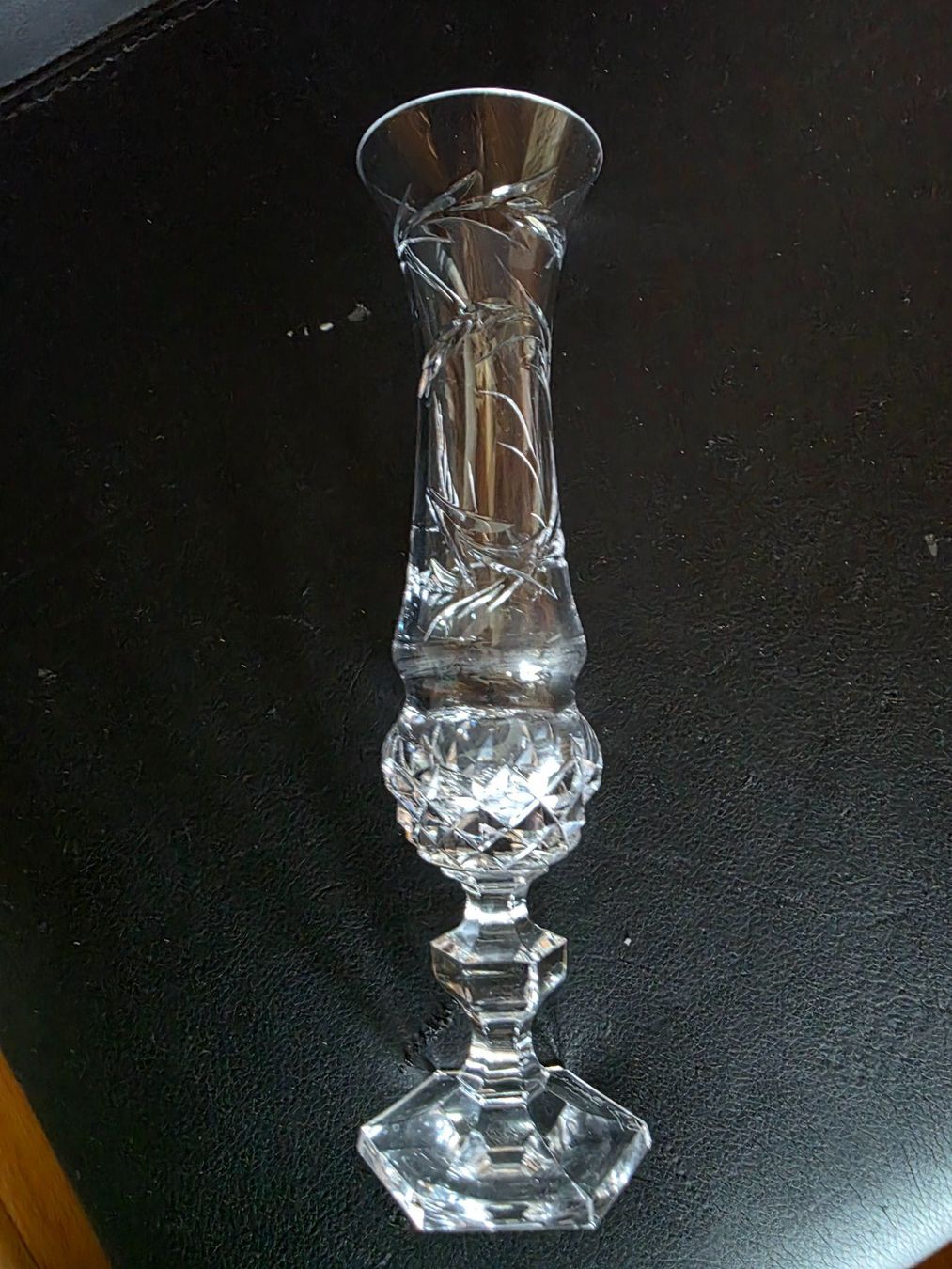 Vasen & Gefässe: antike Kristall Glas Vase 24 cm – Gebraucht aus Walterswil BE von Lonitti 3