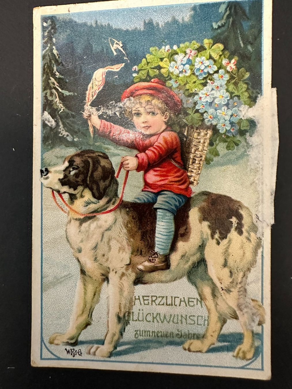 Cartoline postali: fünf verschiedene Neujahrskarten – Usato da Lyssach venduto da Zsag