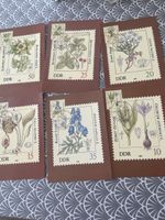 DDR Briefmarken Blumen botanische Motive 1982