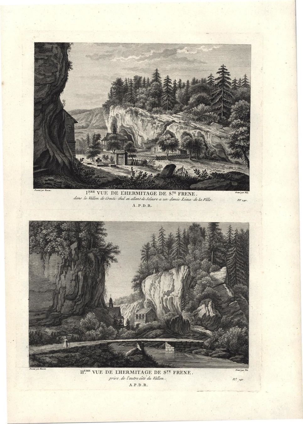 Incisioni: Solothurn  Originalkupferstich von Besson  1780 – Usato da Rafz venduto da Helvet32