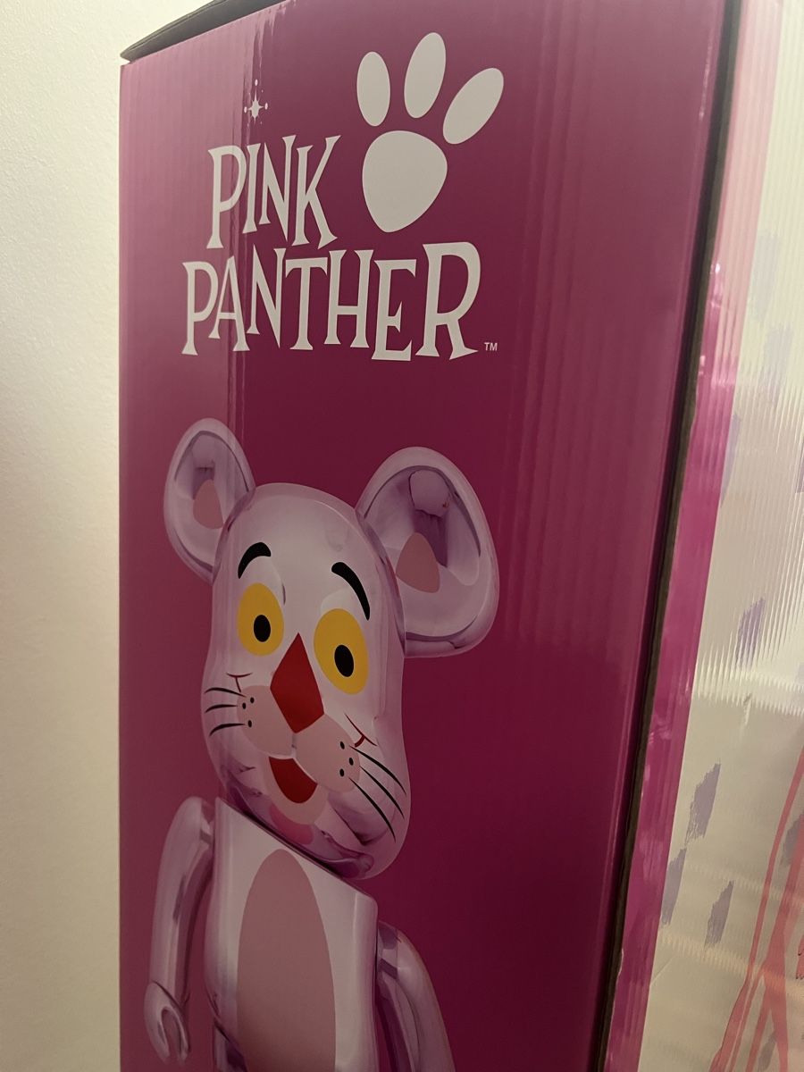 Medicom Toy Statuette: XXL Pink Panther Bearbrick Chrome Version, 1000% – Nuovo (secondo la descrizione) da Baar venduto da Lila2006 2