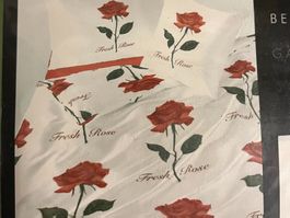 NEU! Bettwäsche "Fresh Rose Red" 135x170cm