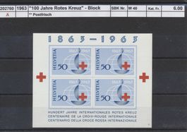 1963 "100 Jahre Rotes Kreuz" - Block, ** postfrisch