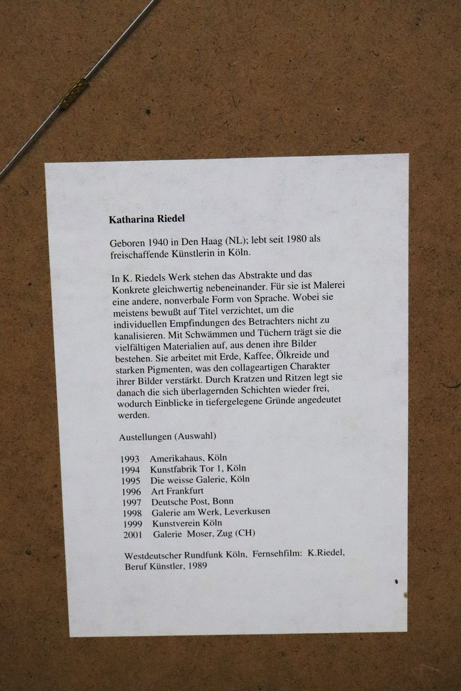 Grafica & Litografie: Katharina Riedel (1940), Kunstdruck "Sturm", handsigniert – Usato da Zug venduto da Kunst-Fundgrube 6