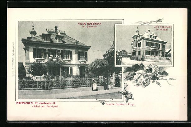Ansichtskarten: Interlaken, Villa Roseneck in der Rosens – Gebraucht aus Berlin von bartko-reher
