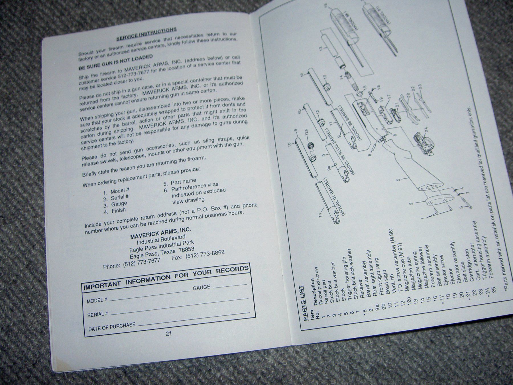 Libri: Reglement "Pump Gun Maverick" 23 Seiten – Usato da Schafisheim venduto da reno007 9