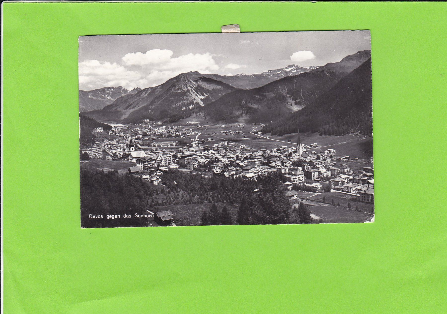 Cartoline postali: Davos gegen das Seehorn – Usato da St. Peterzell venduto da neckertal