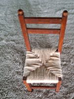 Sehr schöner Stuhl von Bodo Hennig aus Holz fürs Puppenhau