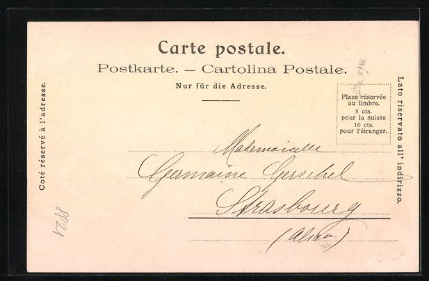Cartoline postali: Litho Soleure, Chocolat Suchard, Ortsans – Usato da Berlin venduto da bartko-reher 1