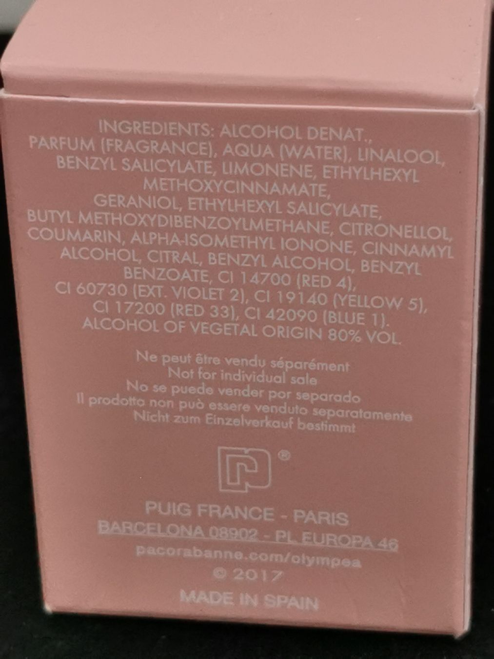Paco Rabanne Parfum & Eau de Toilette: Olympêa by Paco Rabanne. EdP 6ml. – Neu und originalverpackt aus Schlieren von vlalif 3