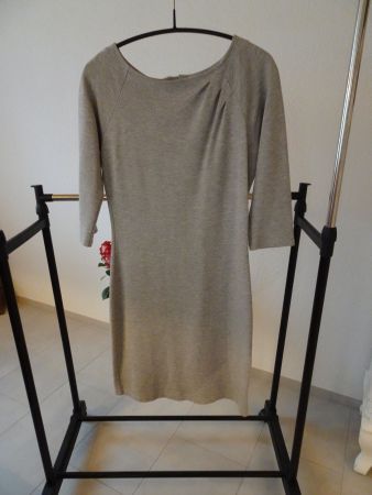 Schlichtes graues ESPRIT Kleid Baumwolle Gr. S - 220405