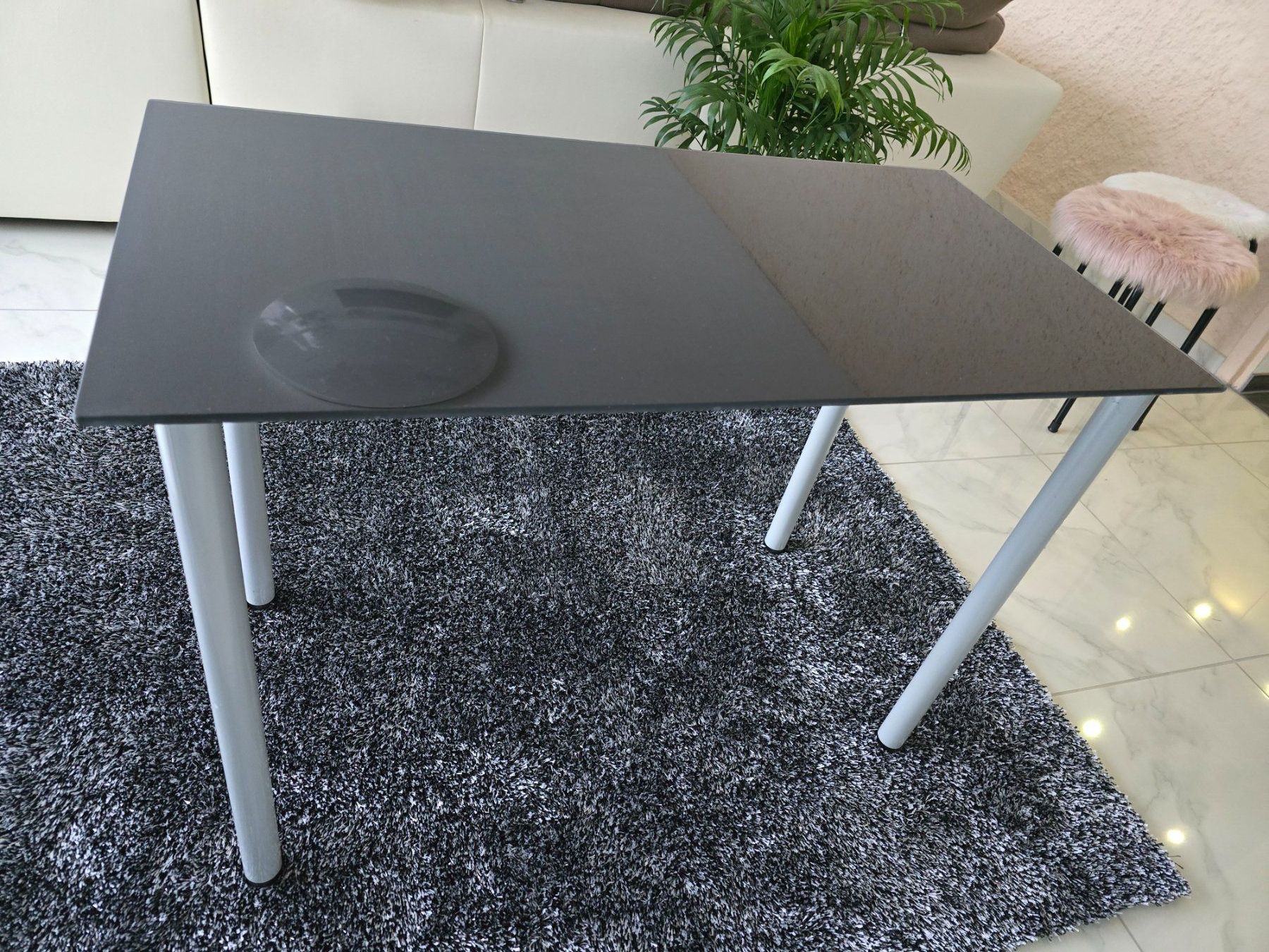 Ikea Tavoli: Schwarzer Küchentisch, Bürotisch mit Glasplatte – Nuovo (secondo la descrizione) da Aarburg venduto da popkorn65