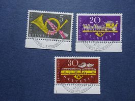 1949 Z-Nr. 291 - 293 mit glasklaren Sonderstempel