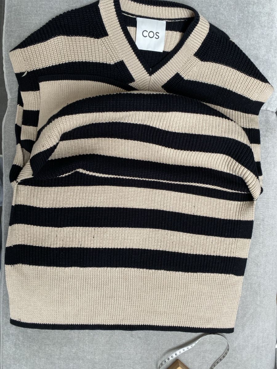 Cos Maglioni & Felpe: COS Pullunder gestreift Beige Schwarz, – Usato da Homberg b. Thun venduto da Homata 6