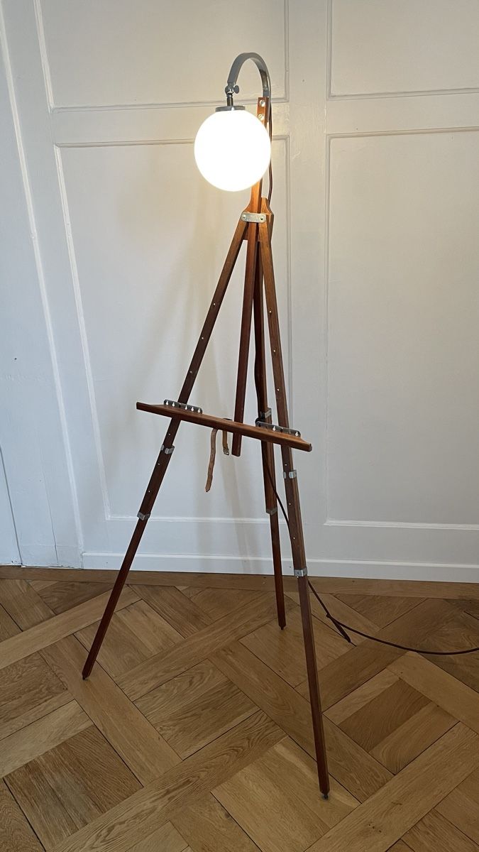 Cavalletti: Lampe-chevalet en bois – Usato da Biel/Bienne venduto da sybilline 1