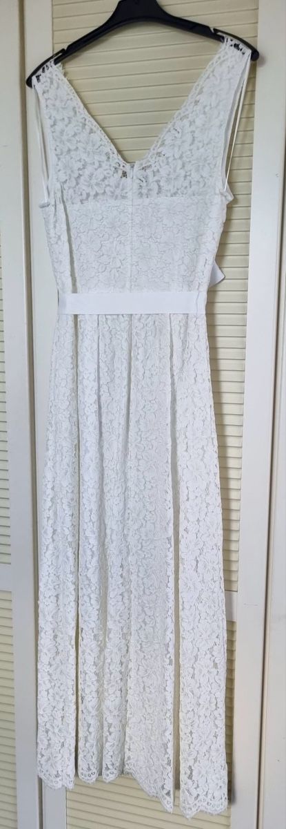 C&A Vestiti: Weisses Maxikleid, Brautkleid, Jugendfestkkeid, Gr. M – Nuovo (secondo la descrizione) da Bözberg venduto da RosmarieOb 1