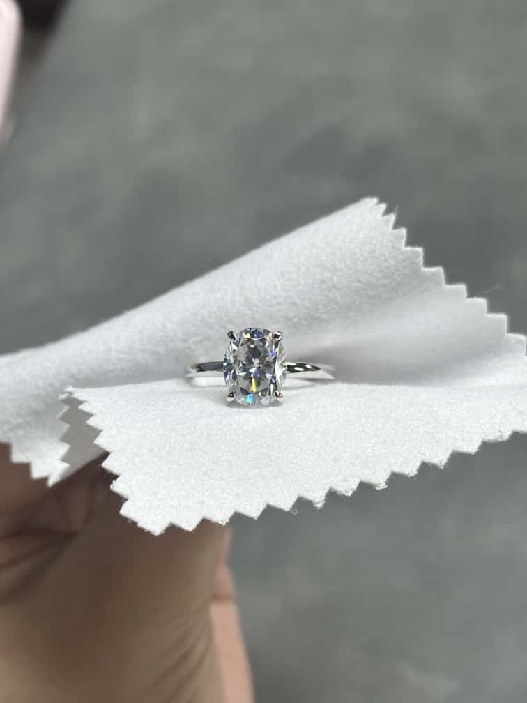 Anelli: Silber Ring mit Moissanit 3ct – Nuovo (secondo la descrizione) da Zuzwil SG venduto da ParfumDeStraess 2