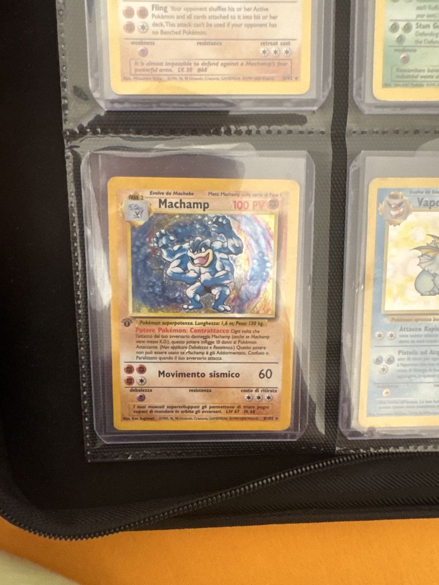 Pokémon Carte collezionabili: Machamp 1edition Ita – Usato da Minusio venduto da bur_dg27