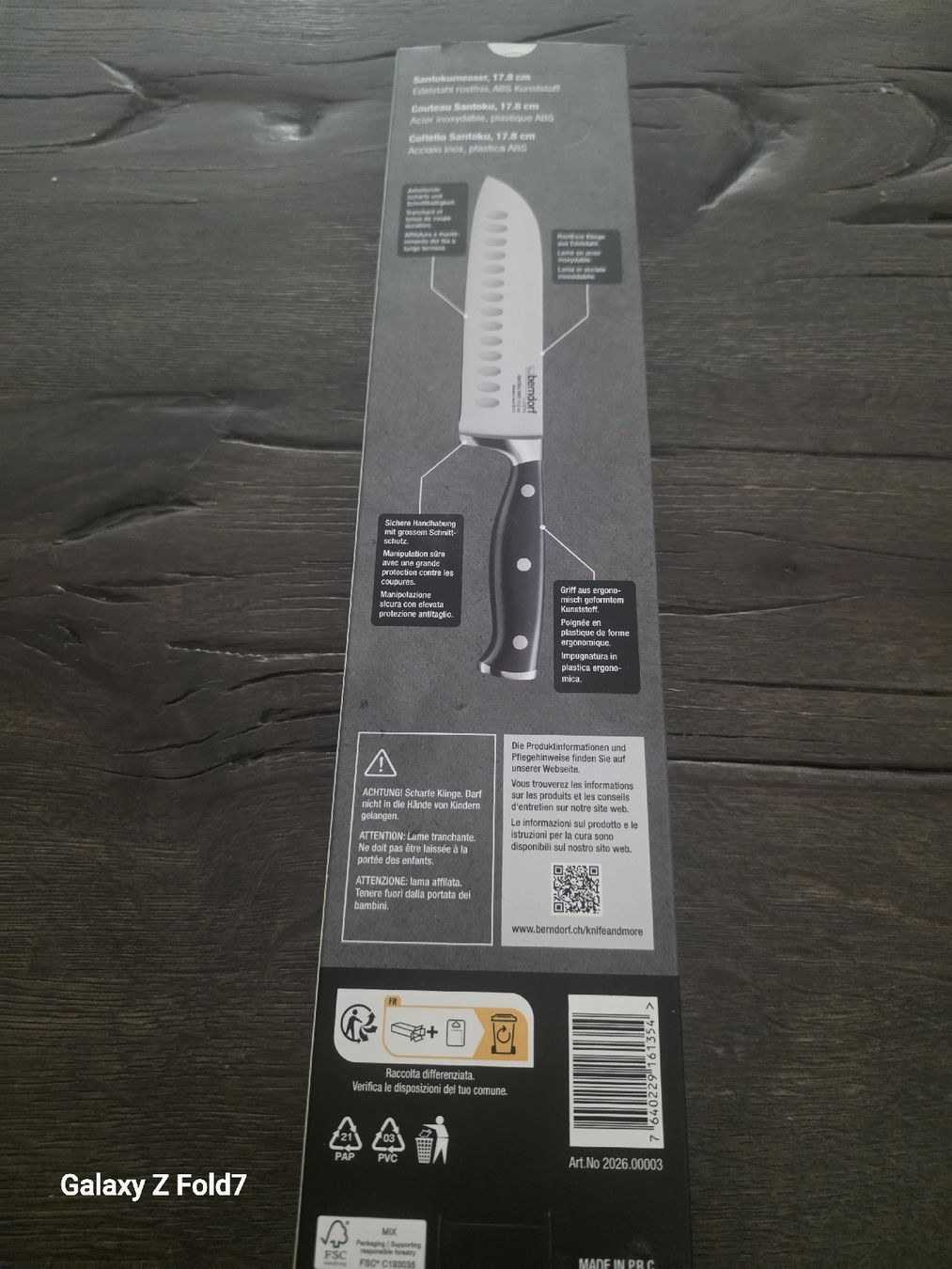 Berndorf Küchenmesser: Messer – Neu und originalverpackt aus Zürich von Skorpion201121 1