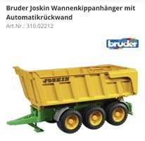 Wie neu - Bruder Joskin Wannenkippanhänger