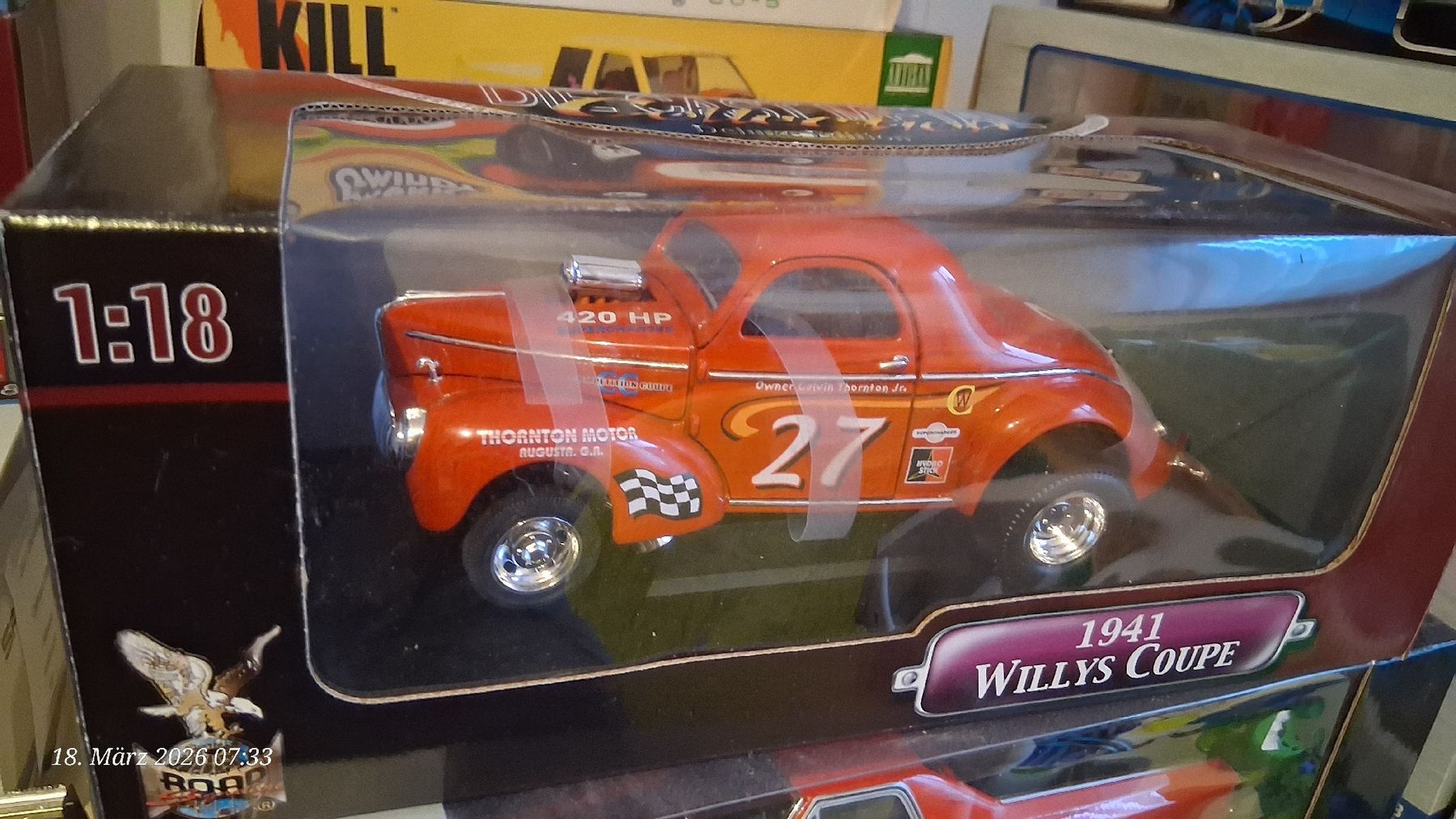 Yat Ming Modellini d'auto: 1:18 Willys Coupe – Nuovo e nell'imballaggio originale da Wolfenschiessen venduto da 2-stroke-garage