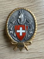 Schweizer Alpen Club SAC Brosche 1947 Huguenin Frères Le Loc
