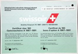 Swissair Schweiz. Luftverkehr-AG, Zürich - 1987