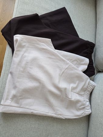 H&M pantalon écru et marron