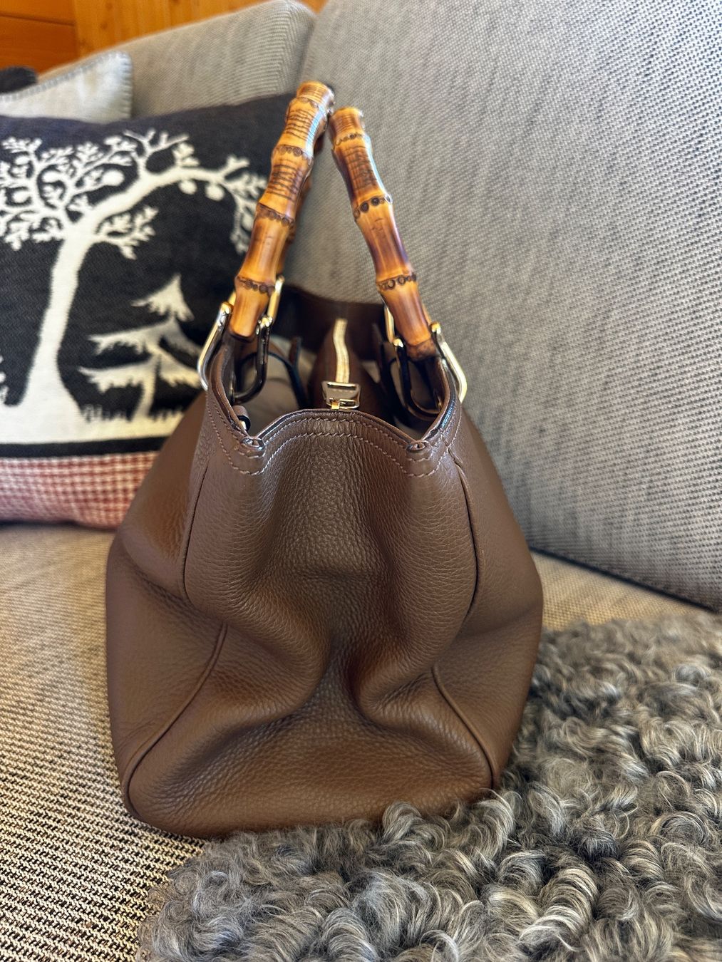 Gucci Borse da donna: Gucci Bamboo Shopper médium – Usato da Verbier venduto da gue_mmv5 5