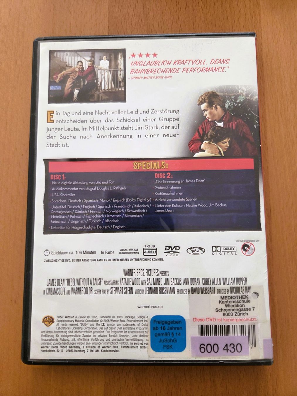 Tutti i DVDs: JAMES DEAN - 2x DVD – Usato da Brüttisellen venduto da Nighttrain 1