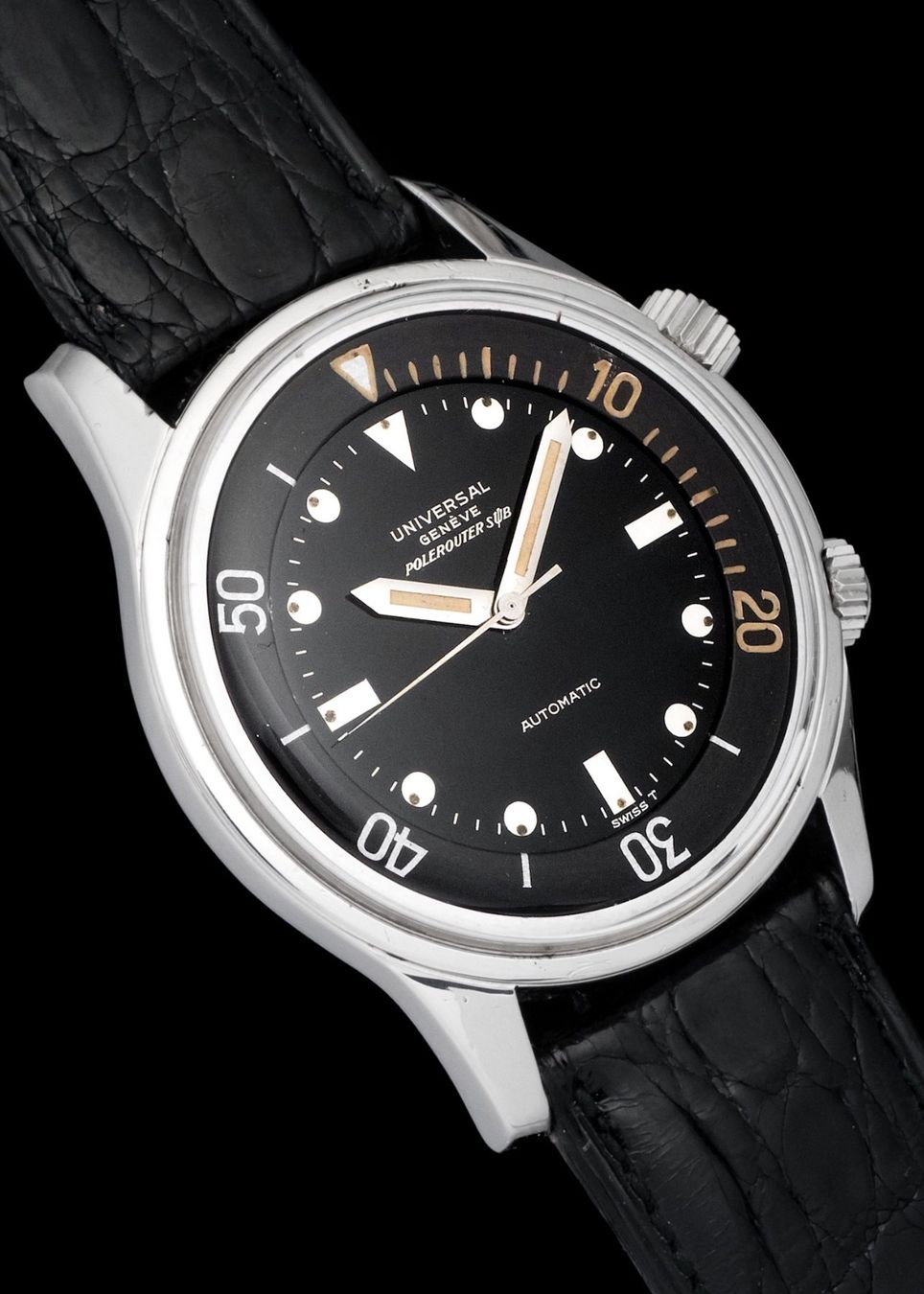 Orologi: 1960s Universal Geneve Polerouter Sub ref. 20369-1 – Usato da Pregassona venduto da camus84 3