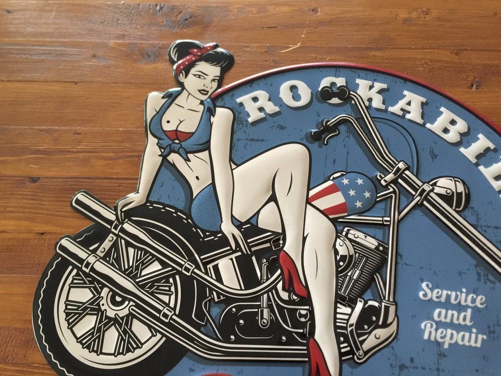 Schilder: Grosses Schild Motorrad Rockabilly – Neu und originalverpackt aus Kirchdorf AG von coco123 2