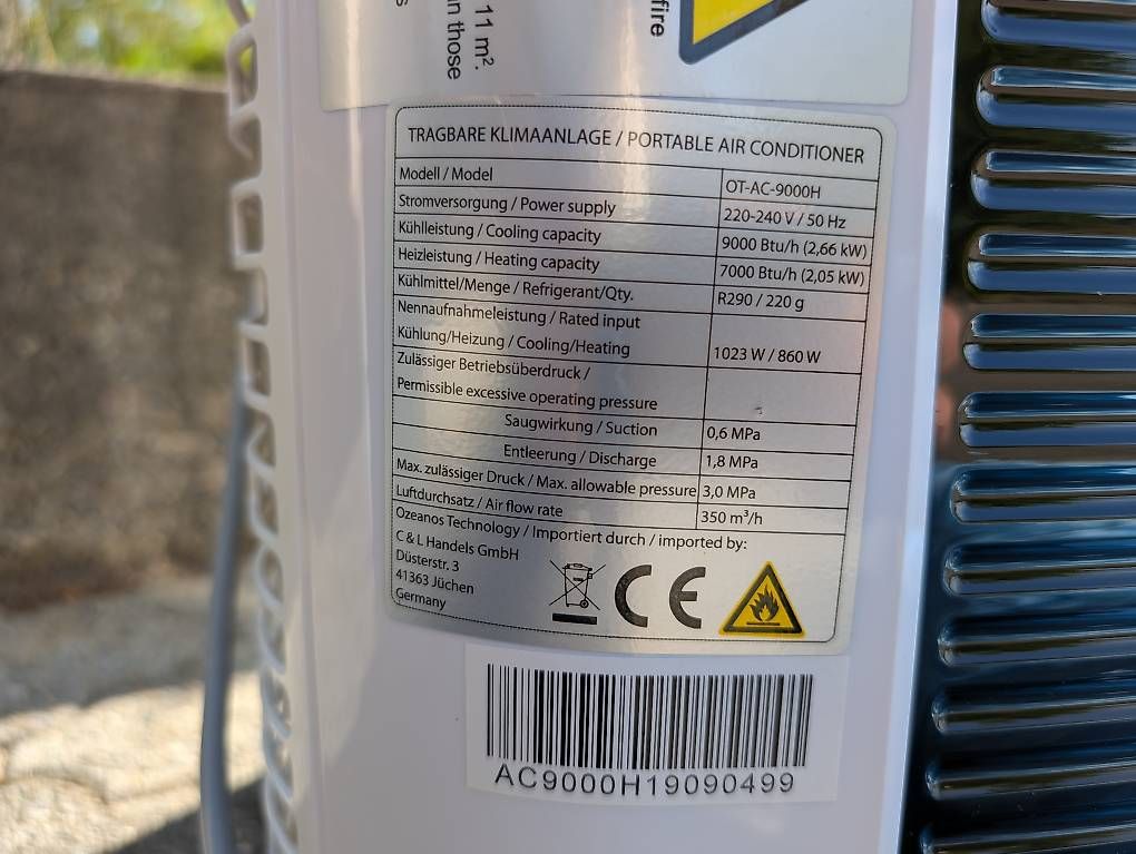 Condizionatori: Klimaanlage / Klimagerät Mobil – Usato da Glattfelden venduto da pfh90 2