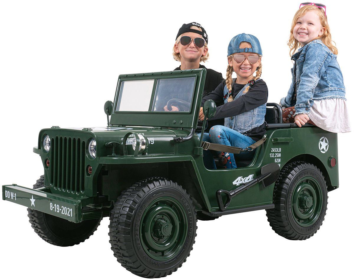 Fahrzeuge für Kinder: Jeep Willys Kinder-Elektroauto, 3 Sitze und 3 Gurte – Neu und originalverpackt aus Cham von G-Money_swiss