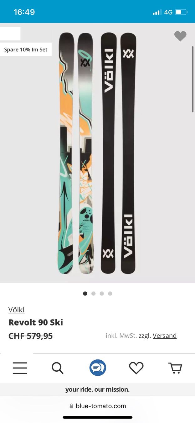 Völkl Sci: NEU Freestyle Ski Völkl 1,86cm – Nuovo (secondo la descrizione) da Kriens venduto da draussen-zu-hause